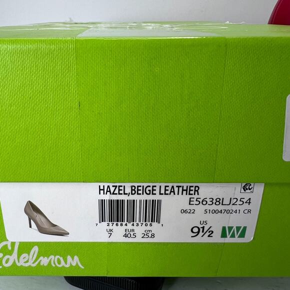 Sam Edelman Hazel Leather Pointed Toe Pump Red Women's 9.5W Read Desc - Picture 11 of 11